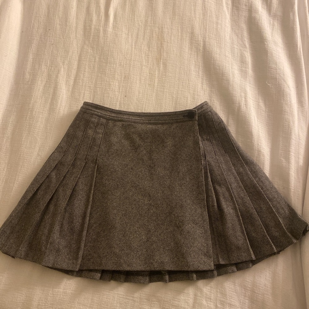 Jack Wills Wool Pleated Skirt
